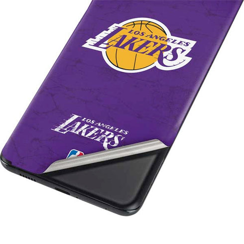 NBA Los Angeles Lakers Purple Primary Logo Galaxy S21 Plus 5G Skin
